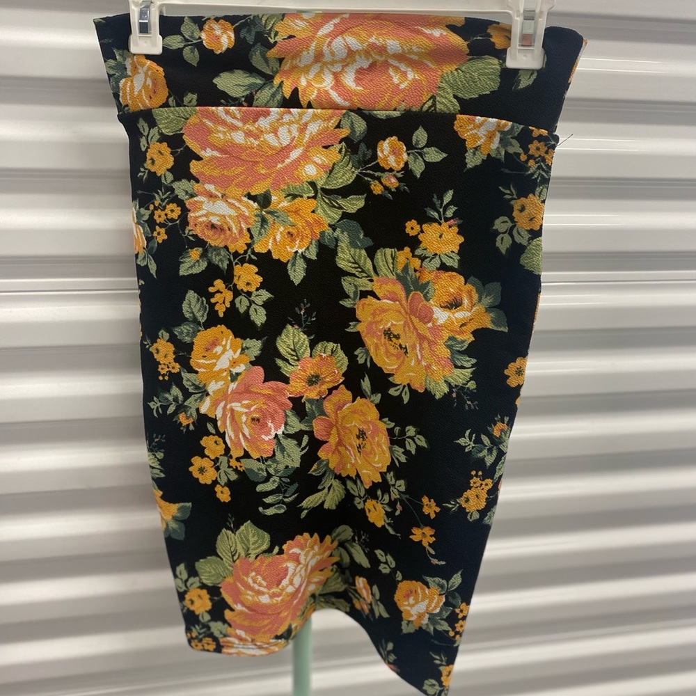 XL Floral Pencil Skirt